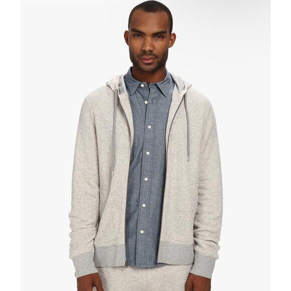 Jack Spade Other - JACK SPADE Men’s Belford Full-Zip Heather Gray Zip front Hoodie Med